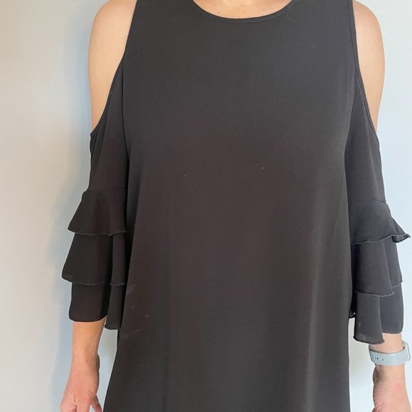 Cold Shoulder Dress Blouse - Picture 2 of 4